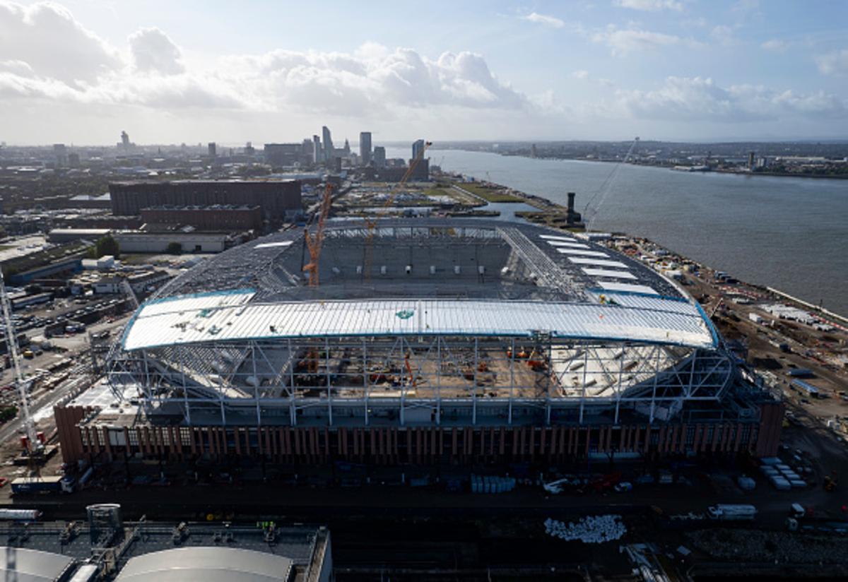 Everton new stadium neverseenbefore images surface on social media