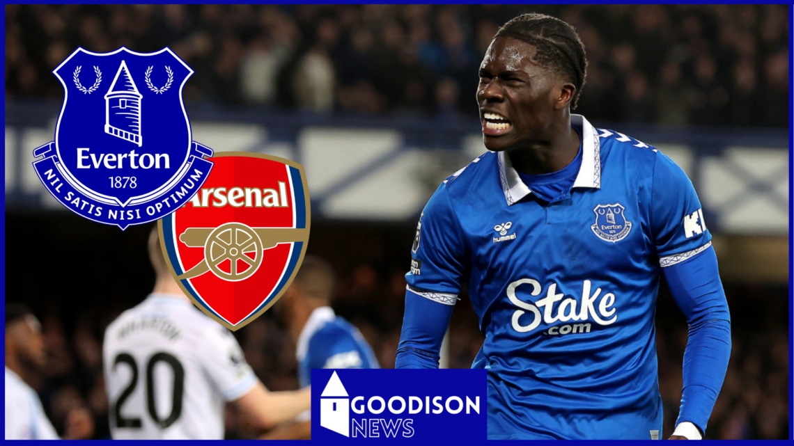 Everton midfielder Amadou Onana