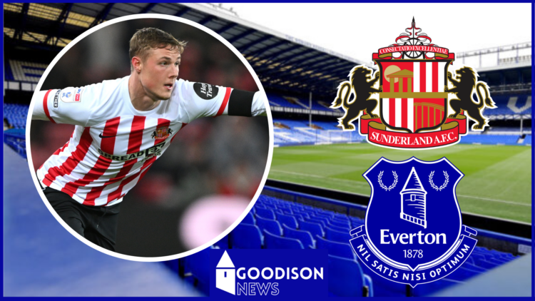 Daniel Ballard, Everton badge, Sunderland badge