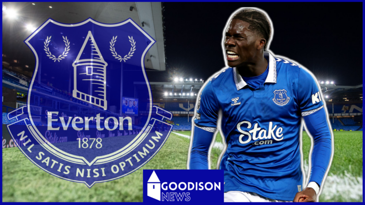 Everton midfielder Amadou Onana