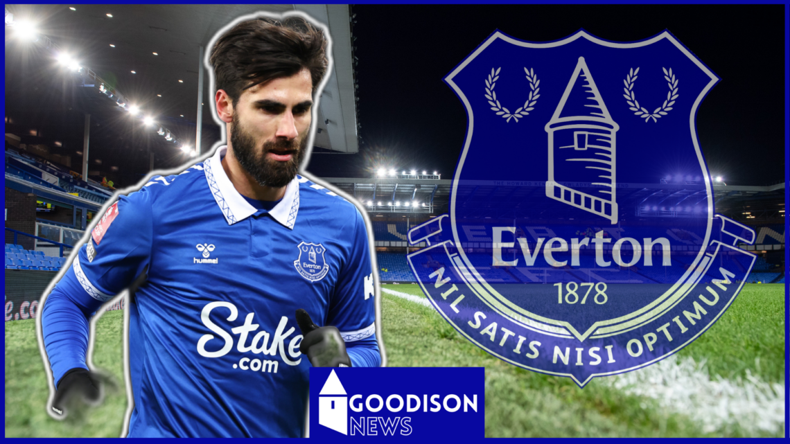 Everton midfielder Andre Gomes