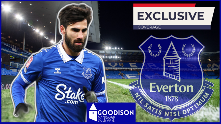 Everton midfielder Andre Gomes