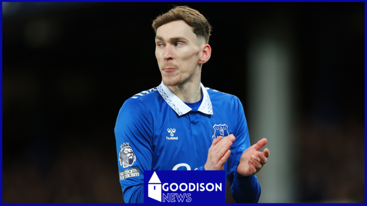 Everton midfielder James Garner