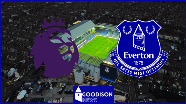 Everton badge and the Premier League logo