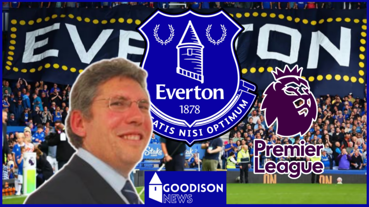 Laurence Rabinowitz Goodison Park Everton Premier League logos