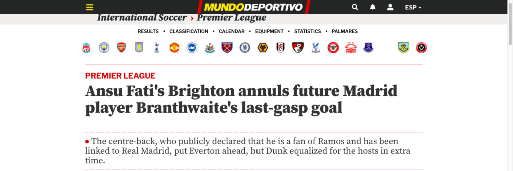 Mundo Deportivo name Jarrad Branthwaite as future Real Madrid player.