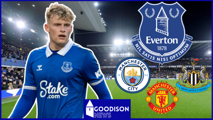 Jarrad Branthwaite, Everton, Man City, Man United, Newcastle logo