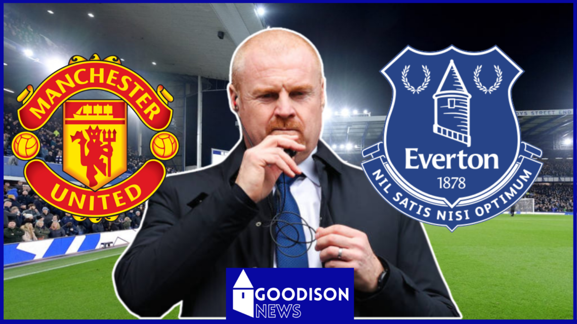 Everton Manchester United logo, Sean Dyche