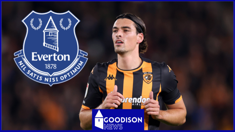 Jacob Greaves and Everton crest.