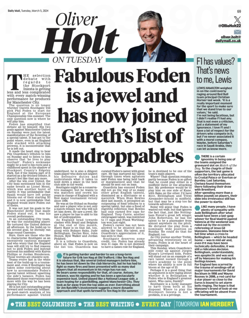 Everton: Daily Mail journalist Oliver Holt takes aim at Chelsea.