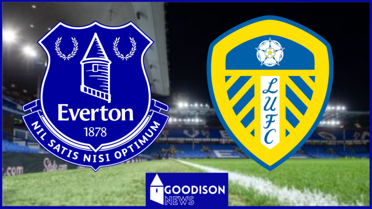 Everton badge, Leeds United badge, Goodison Park