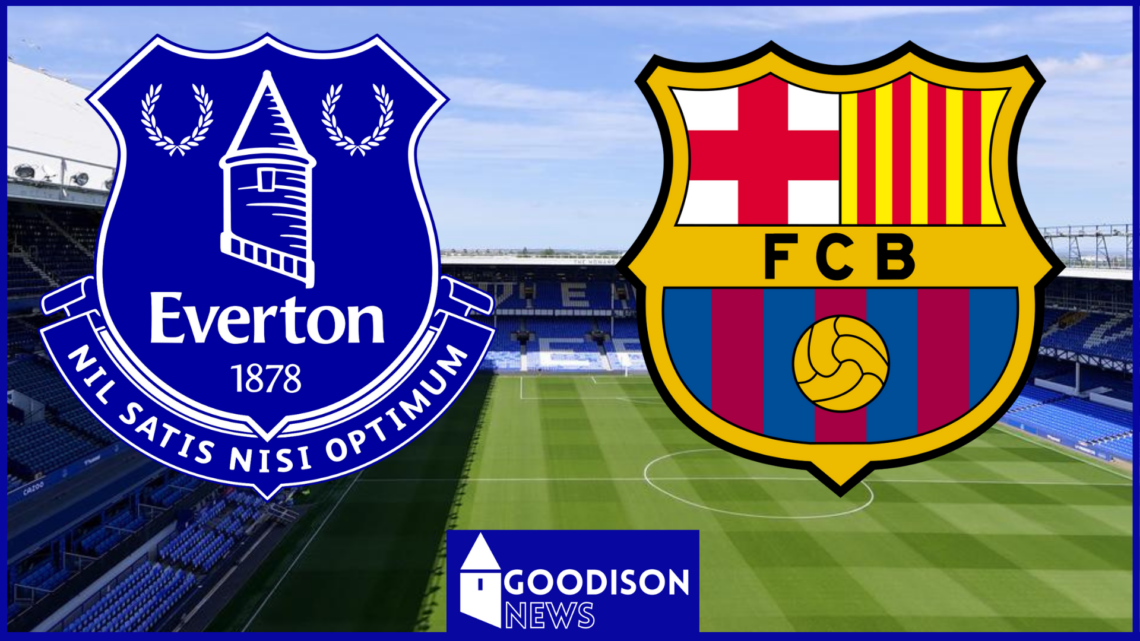 Everton and Barcelona badges