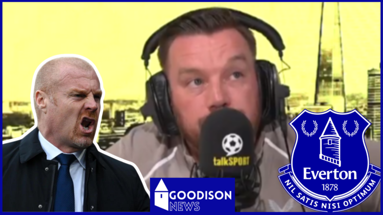 Everton badge, Sean Dyche and Jamie O'Hara
