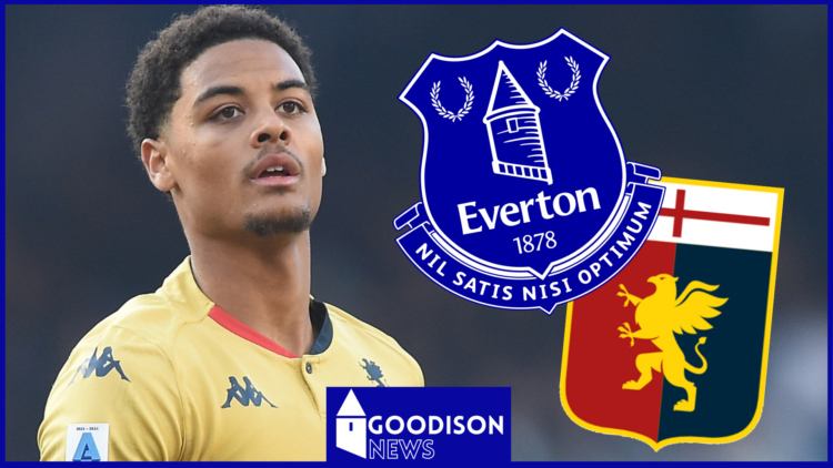Everton, Genoa logos and Koni De Winter