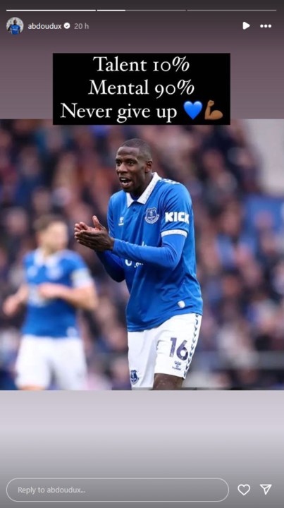 Abdoulaye Doucoure, Everton, Instagram