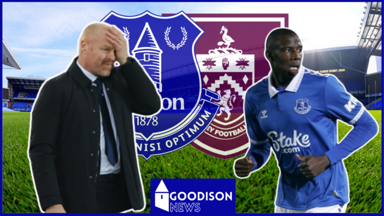 Abdoulaye Doucoure and Sean Dyche in Everton v Burnley