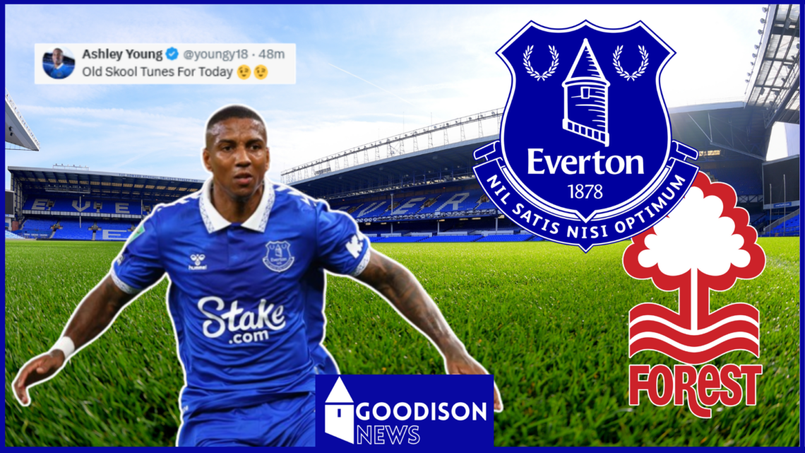 Ashley Young in Everton v Nottingham Forest