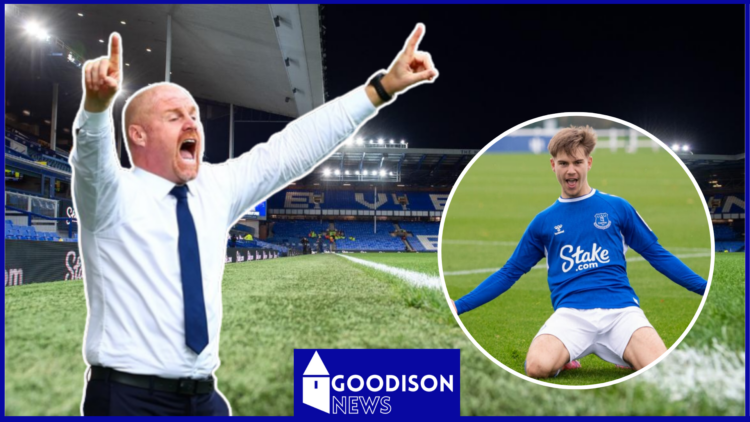 Charlie Whitaker and Sean Dyche at Everton