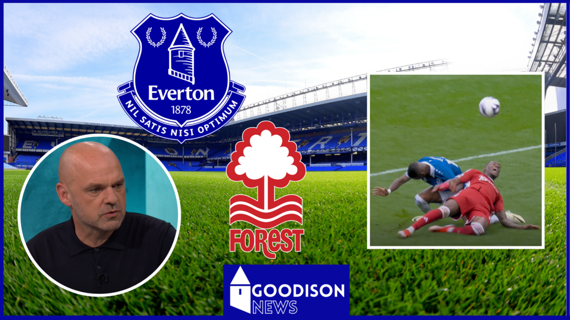 Danny Murphy on Ashley Young in Everton v Nottingham Forest