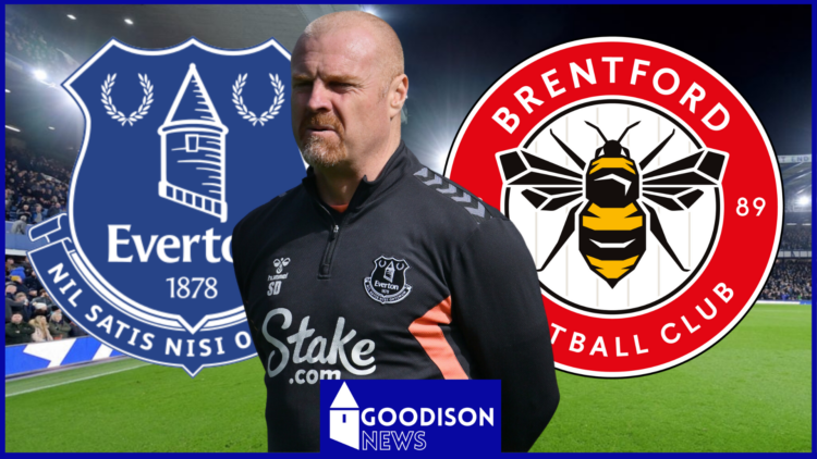Sean Dyche, Everton and Brentford crests