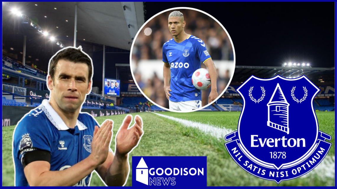 Richarlison and Seamus Coleman at Everton