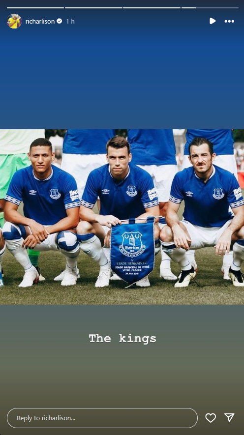 Richarlison, Leighton Baines & Seamus Coleman at Everton