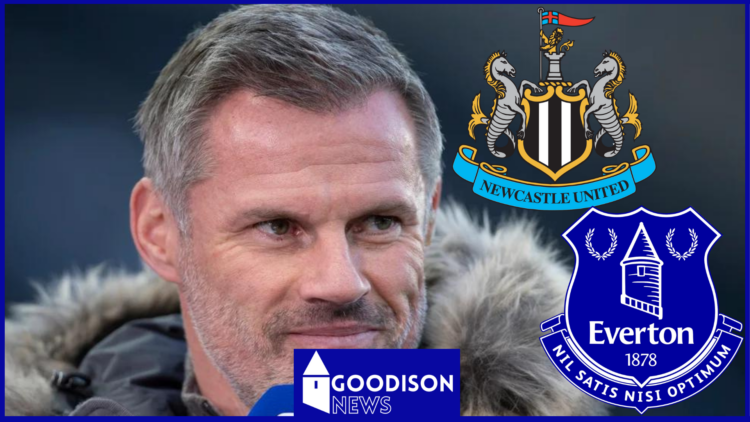 Jamie Carragher, Everton badge, Newcastle United badge
