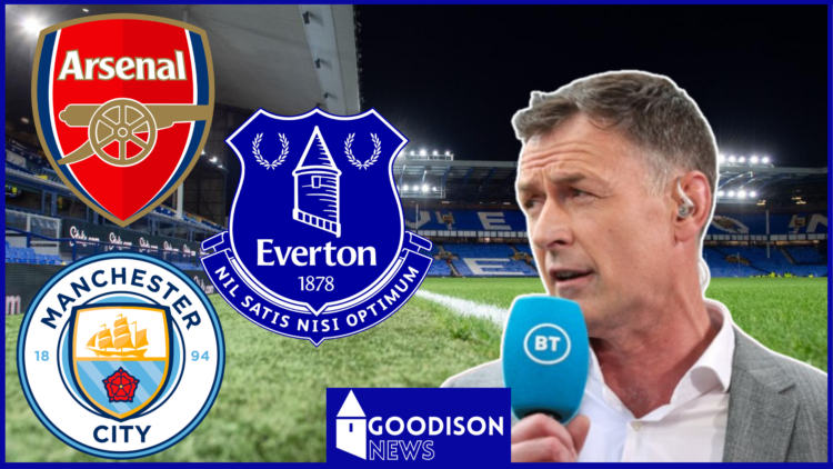 Chris Sutton, Everton badge, Arsenal badge, Manchester City badge