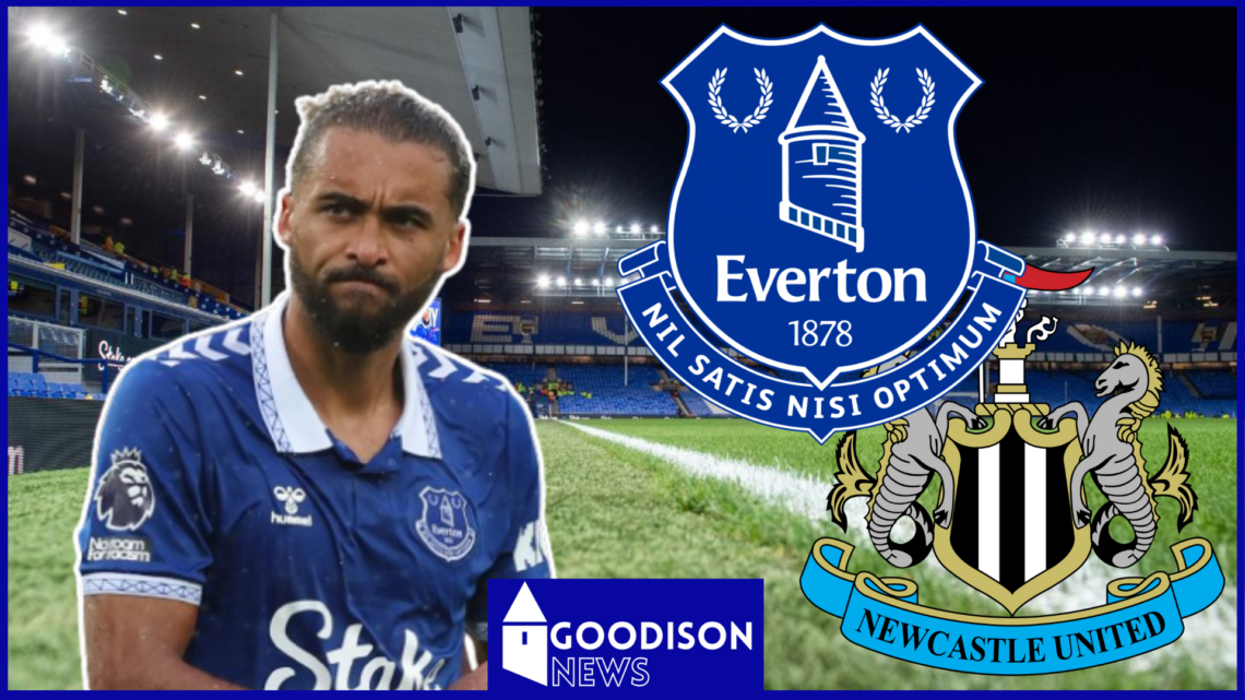 Dominic Calvert-Lewin, Everton badge, Newcastle United badge