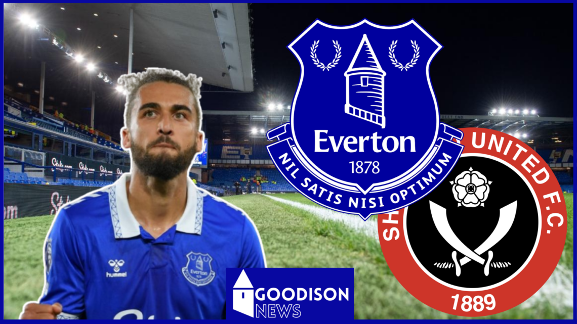 Dominic Calvert-Lewin, Everton badge, Sheffield United badge