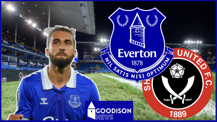 Dominic Calvert-Lewin, Everton badge, Sheffield United badge