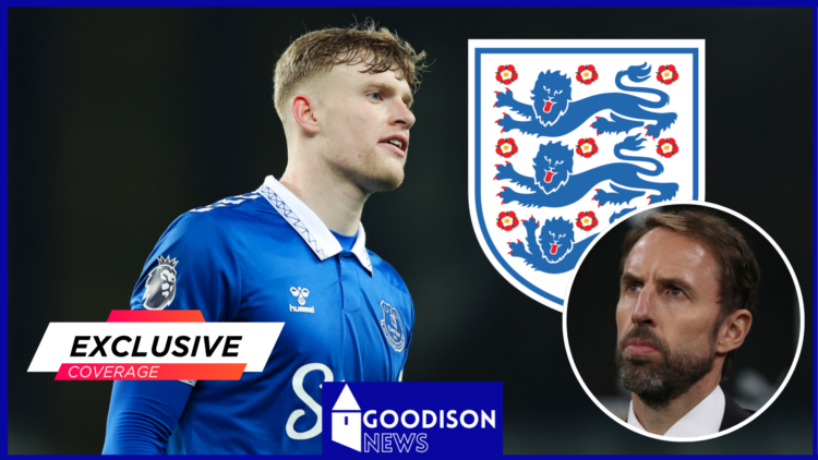 Everton, Goodison Park, Jarrad Branthwaite, Gareth Southgate, England, Exclusive