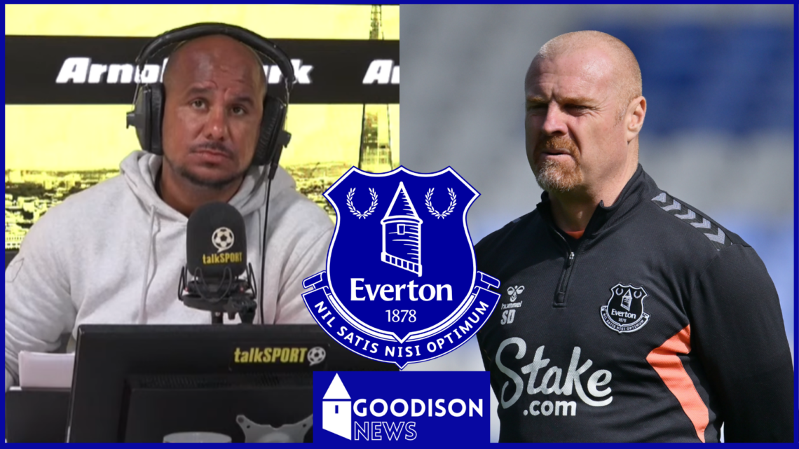 Gabby Agbonlahor, Sean Dyche, Everton badge, talkSPORT