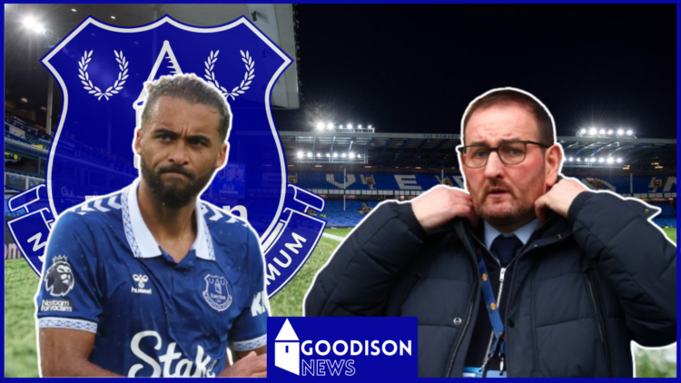 Kevin Thelwell, Dominic Calvert-Lewin, Everton badge