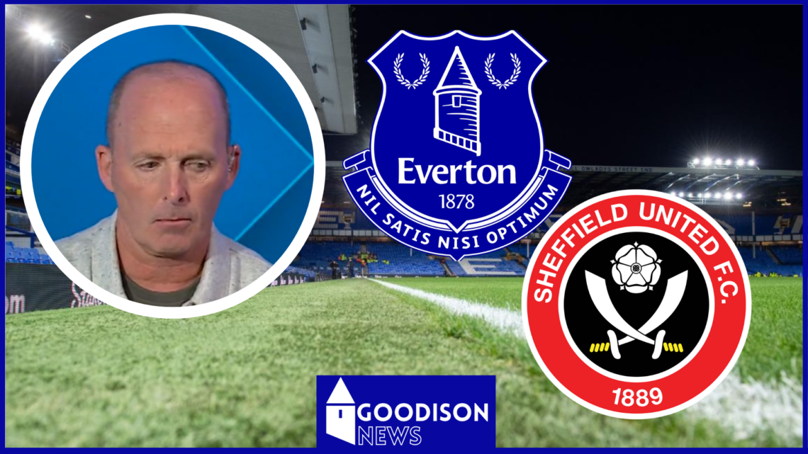 Mike Dean, Everton badge, Sheffield United badge