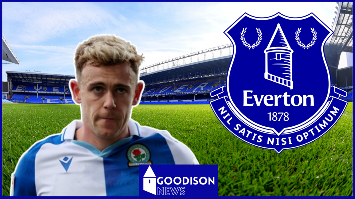 Sammie Szmodics, Everton badge, Goodison Park