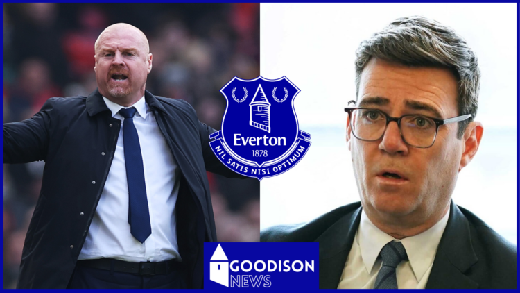 Sean Dyche Andy Burnham Everton