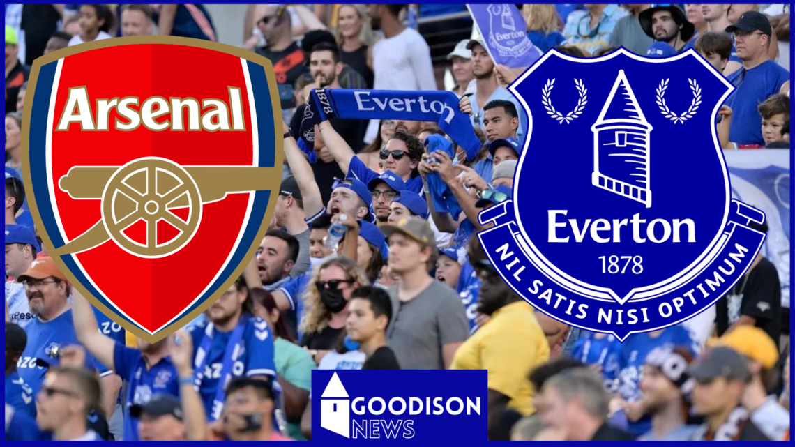 Arsenal badge, Everton badge