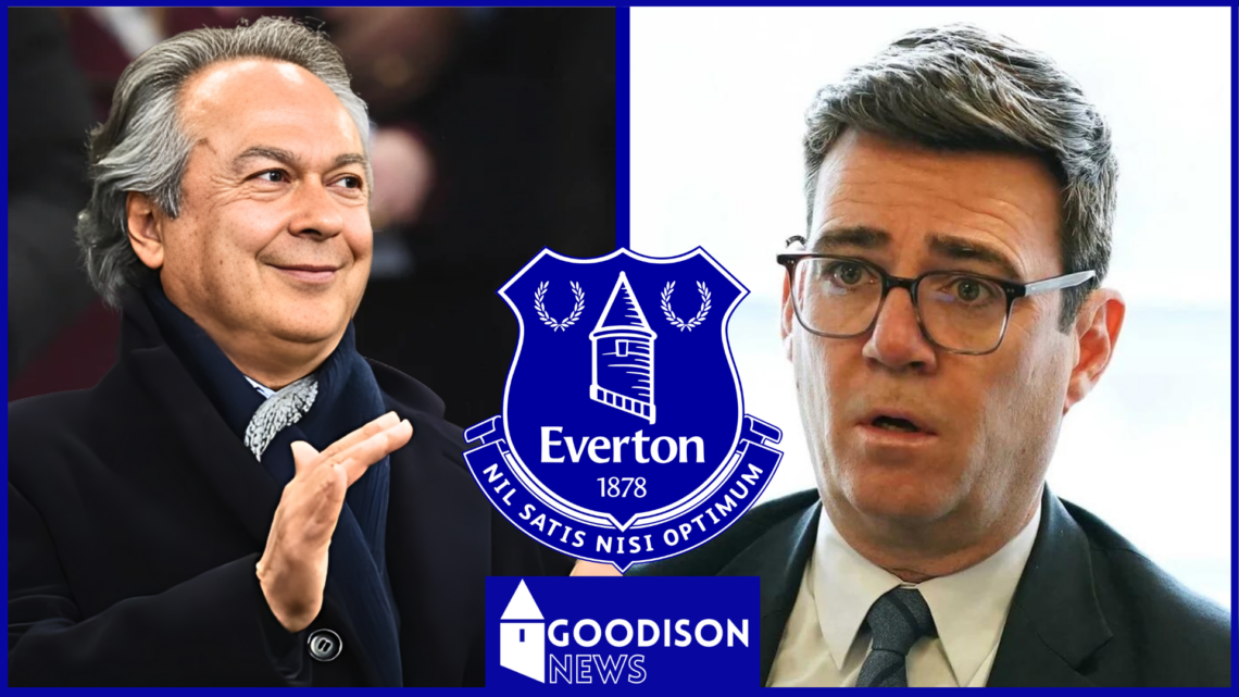 Farhad Moshiri, Andy Burnham, Everton badge