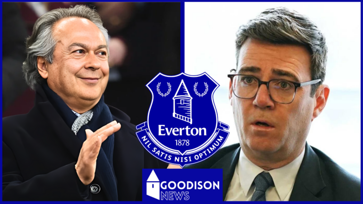 Farhad Moshiri, Andy Burnham, Everton badge
