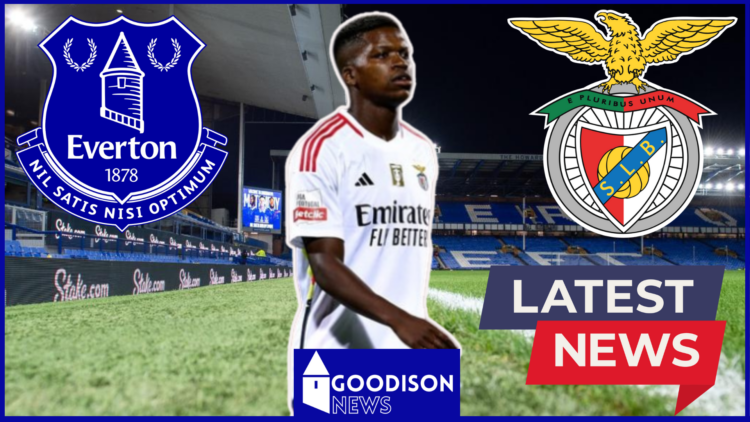 Everton badge, Benfica badge, Florentino Luis