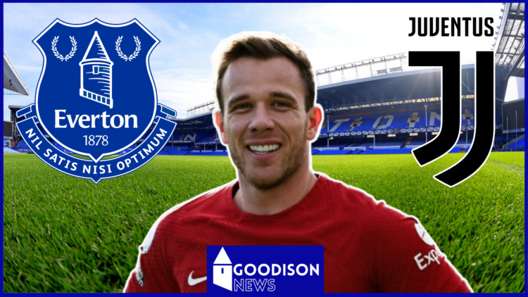 Arthur Melo, Everton badge, Juventus badge