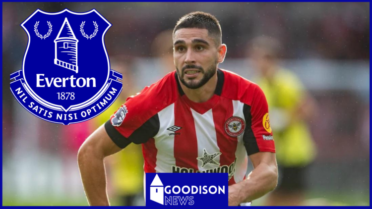 Everton badge, Neal Maupay