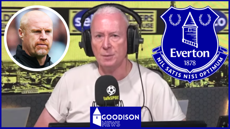Jim White, Sean Dyche, Everton badge