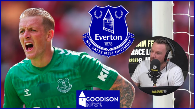 Jamie O'Hara and Jordan Pickford