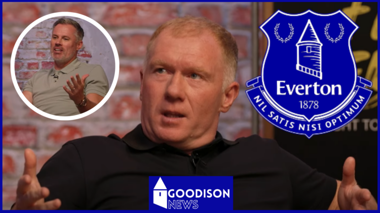 Paul Scholes, Jamie Carragher, Everton badge