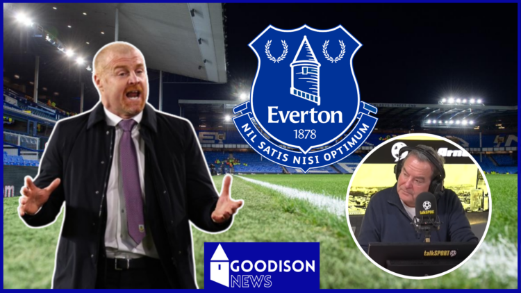 Sean Dyche, Jeff Stelling, Everton badge