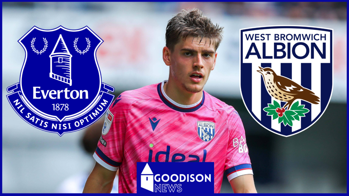 West Brom and Everton badges, Tom Fellows