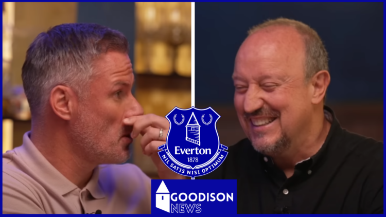 Jamie Carragher, Rafa Benitez, Everton badge