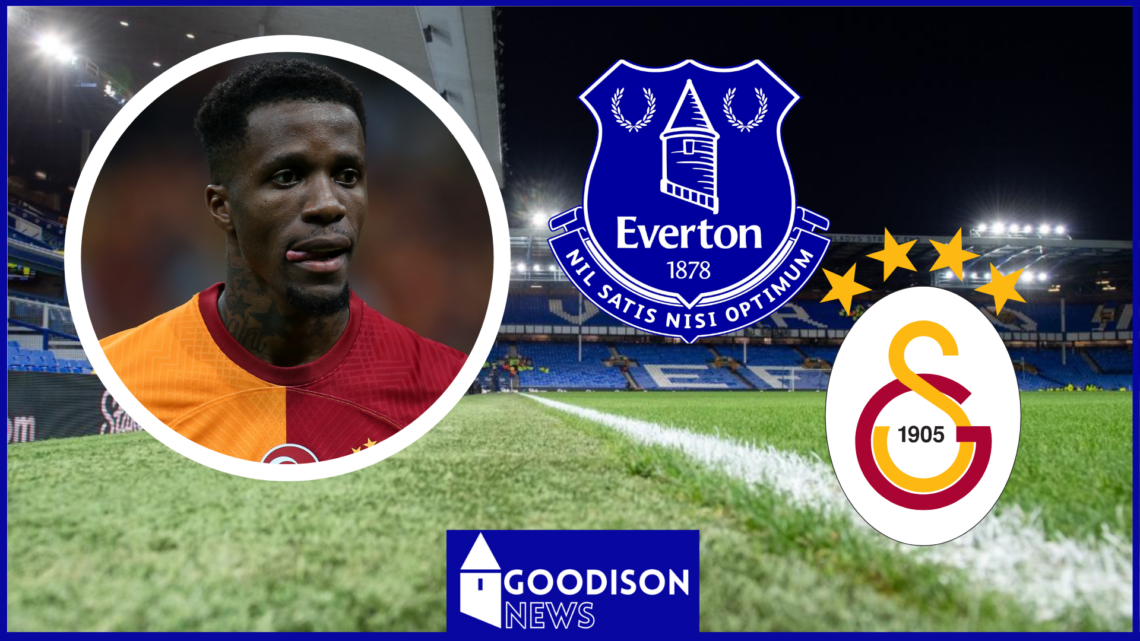 Wilfried Zaha, Everton badge, Galatasaray badge